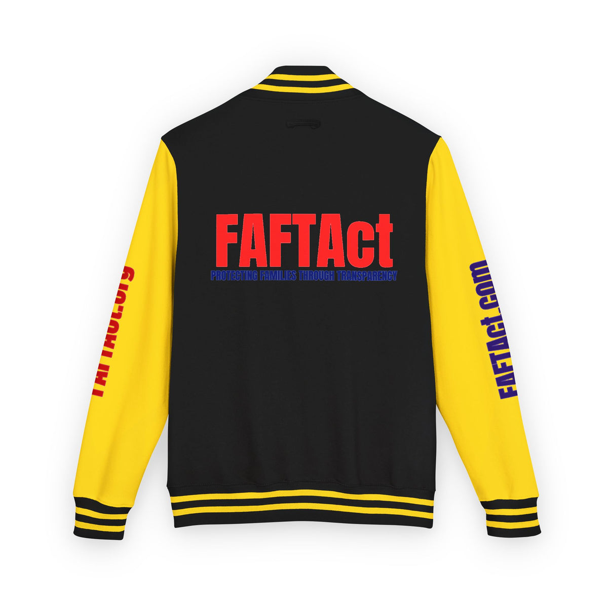 Letterman Varsity Jacket with “FAFTAct” Chest Logo