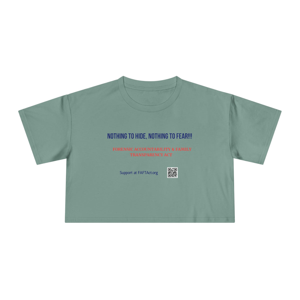 Women's Crop Nothing To Hide — Graphic Tee