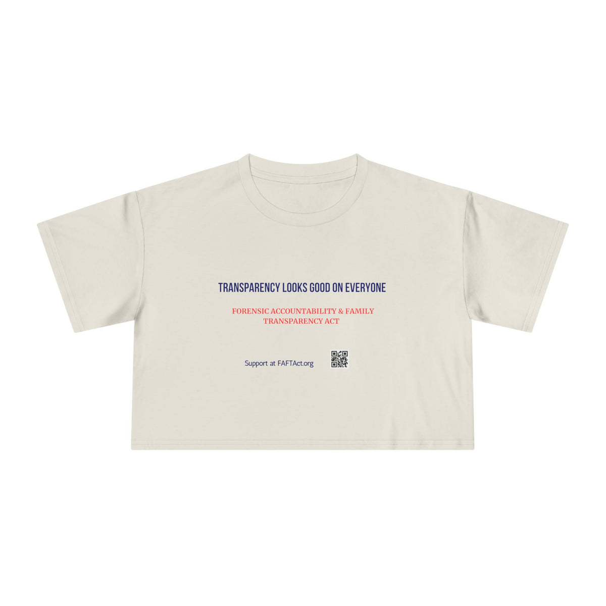 Women's Crop Transparency Looks Good — Graphic Tee