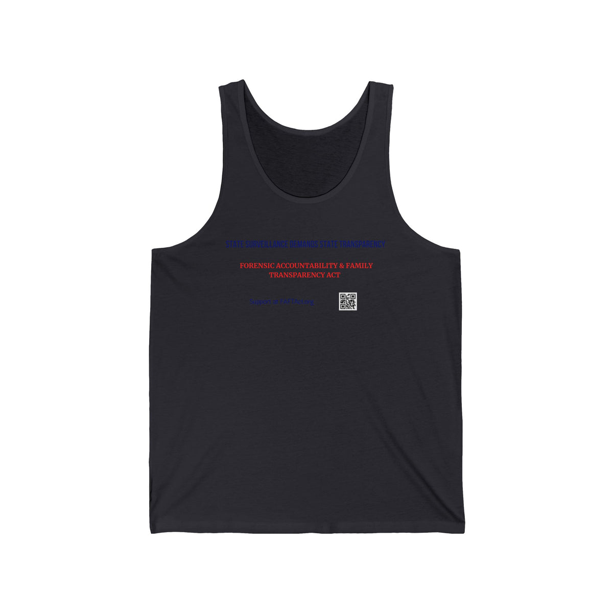 Unisex Tank Top  — Subtle Typographic Statement Tee