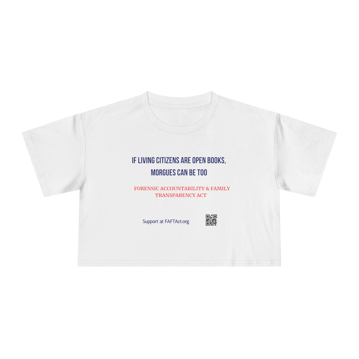 Women's Crop If Living Citizens — Graphic Tee