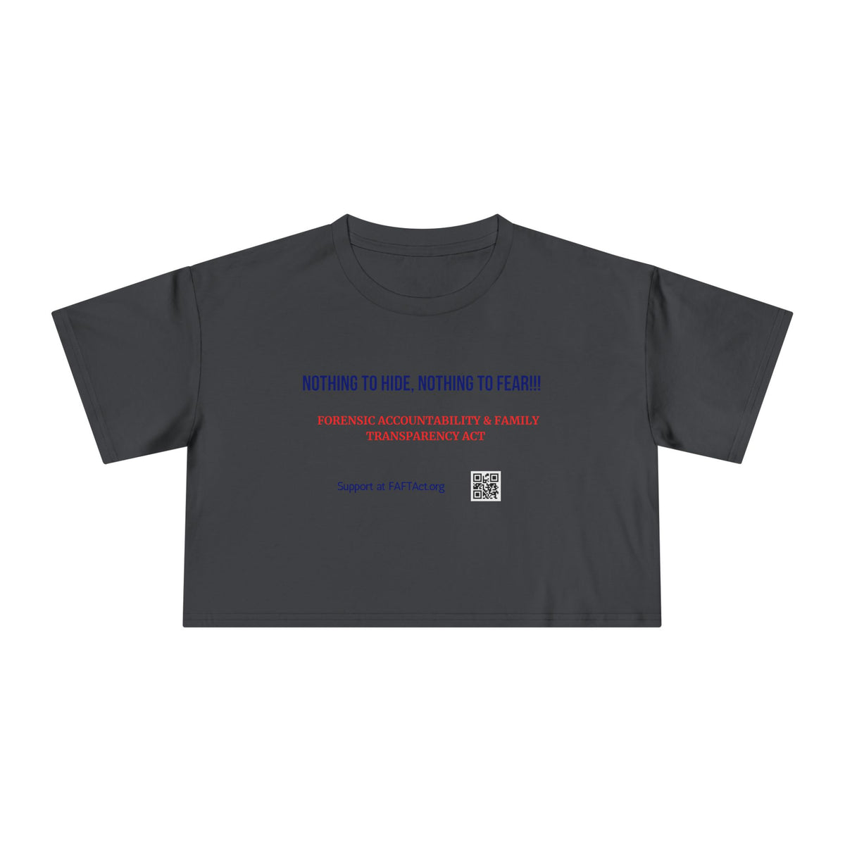 Women's Crop Nothing To Hide — Graphic Tee