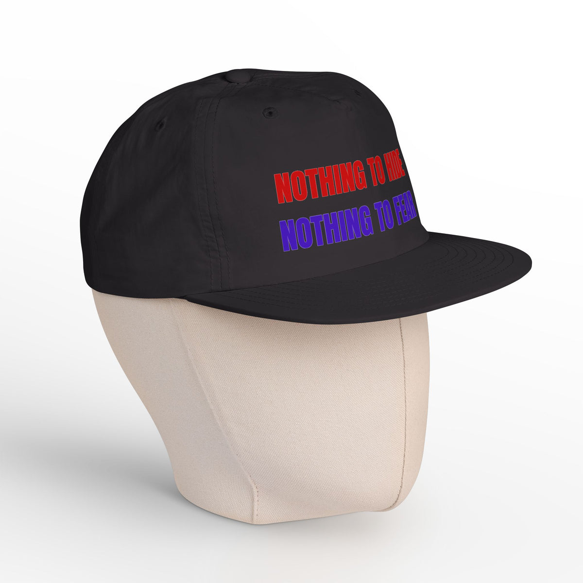 Surf Cap — "Nothing to Hide, Nothing to Fear" Embroidered Streetwear Hat