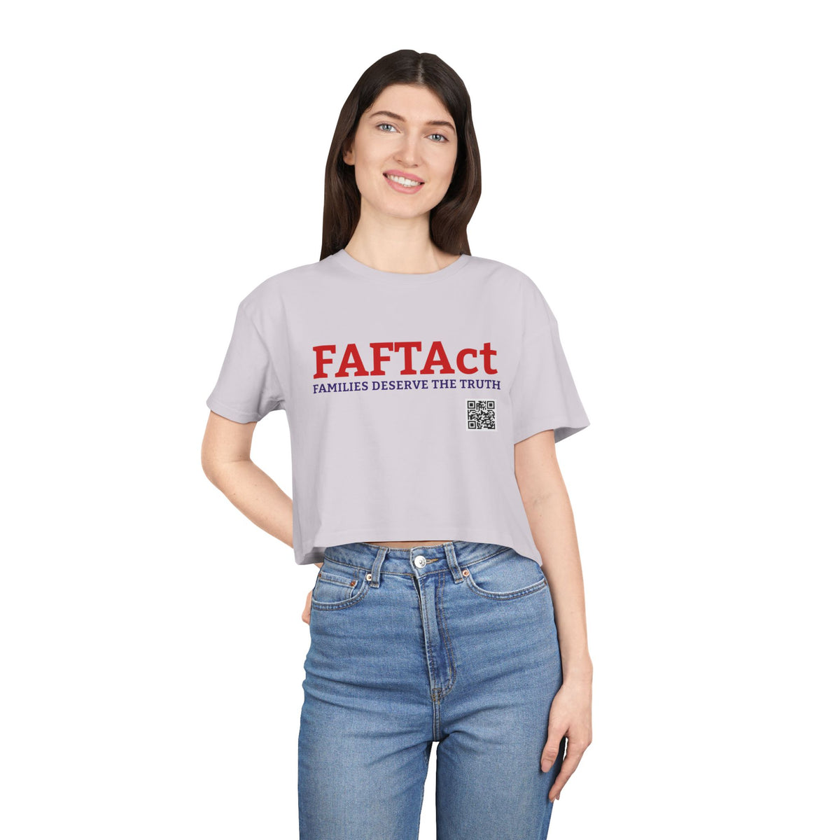 FAFTAct Women's Crop If Living Citizens — Graphic Tee