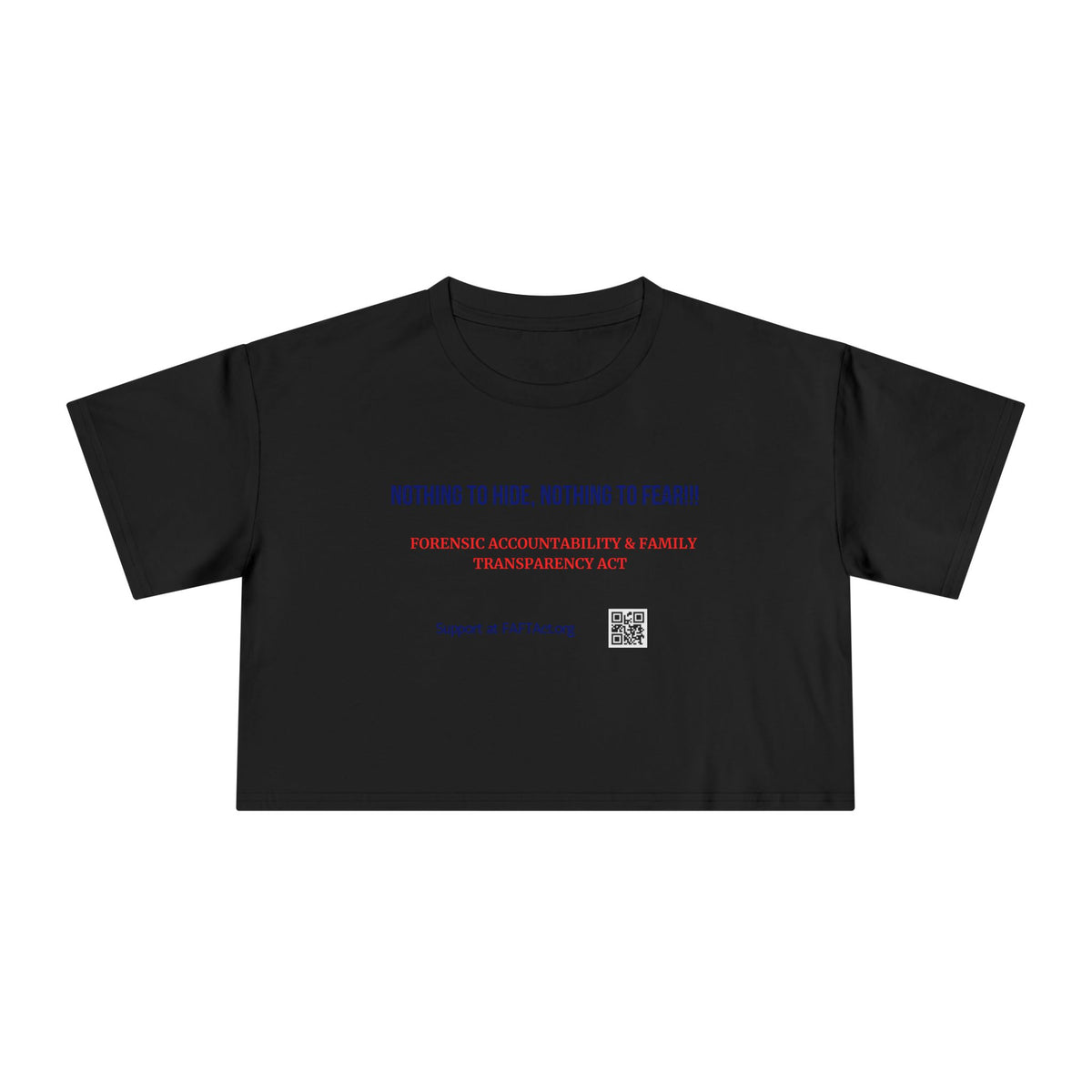 Women's Crop Nothing To Hide — Graphic Tee