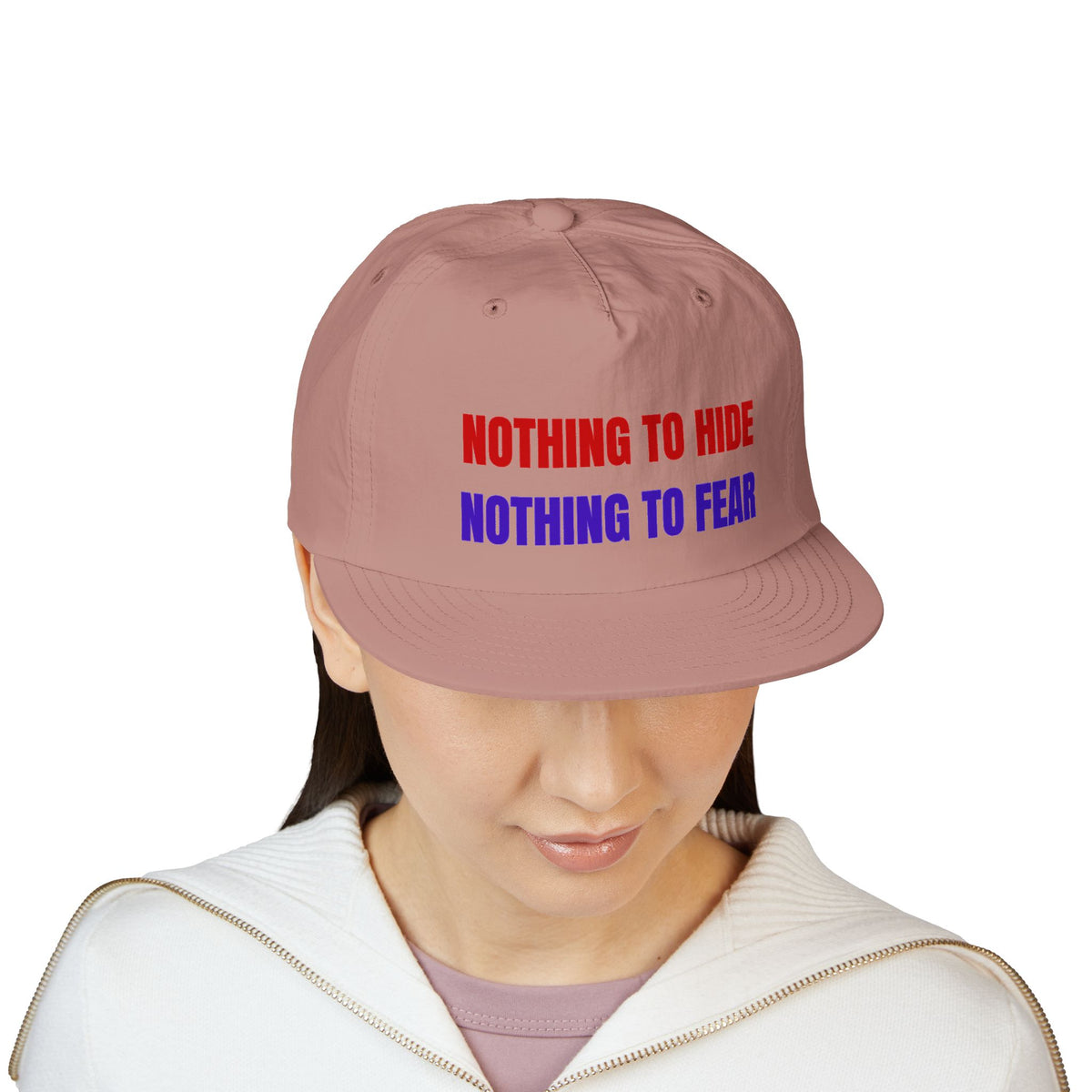 Surf Cap — "Nothing to Hide, Nothing to Fear" Embroidered Streetwear Hat