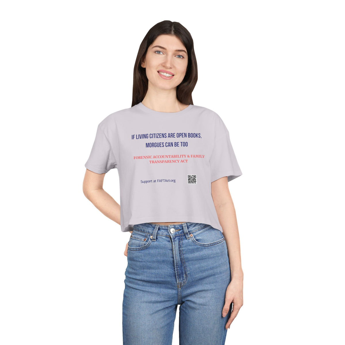 Women's Crop If Living Citizens — Graphic Tee
