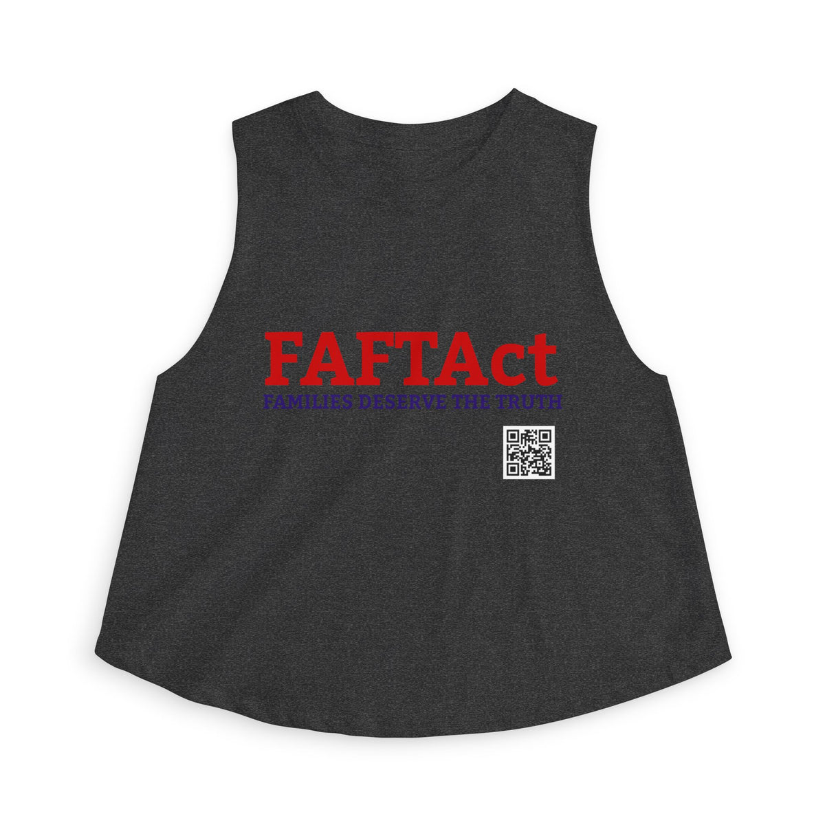 Women's Crop Top — "FAFTAct" Advocacy Tank