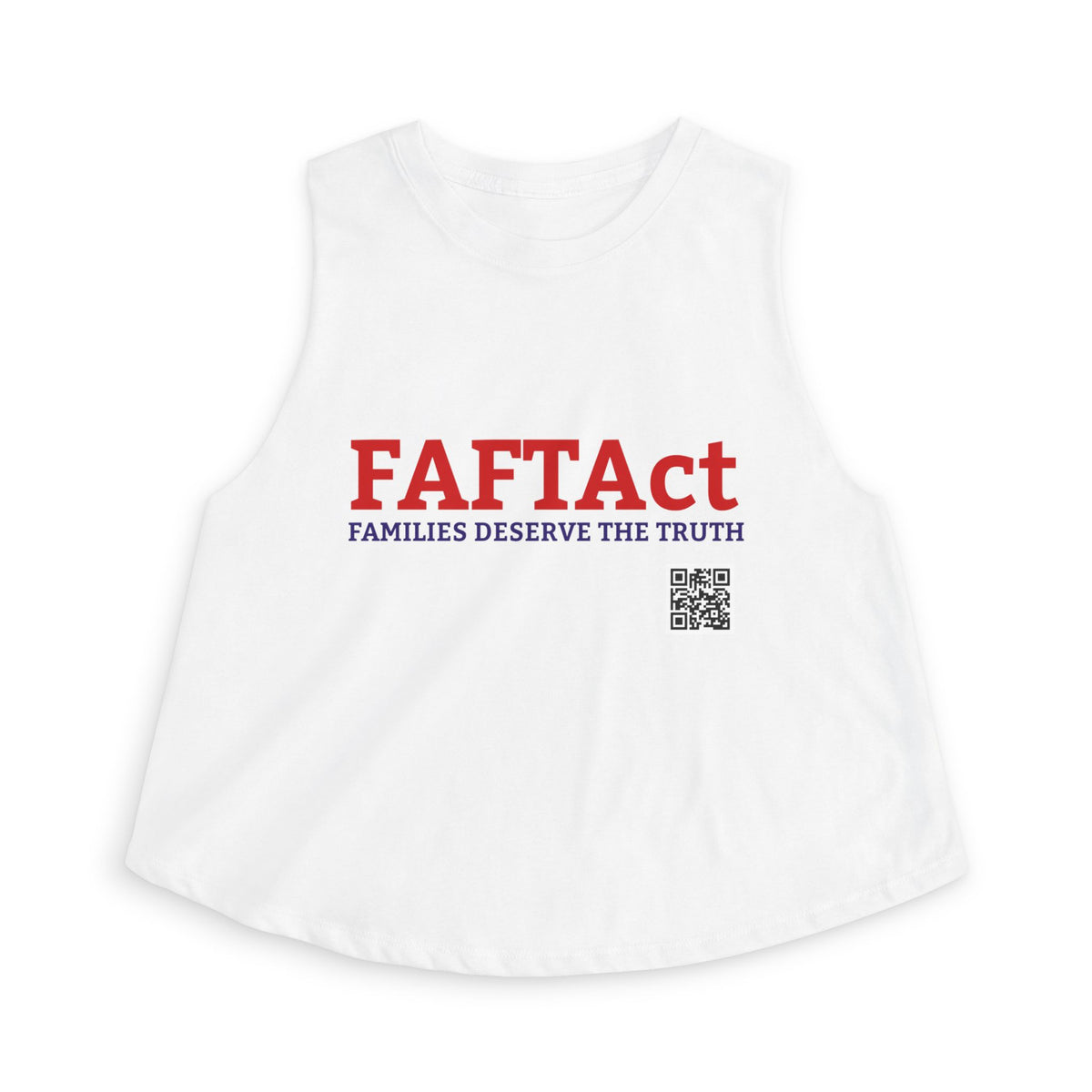 Women's Crop Top — "FAFTAct" Advocacy Tank