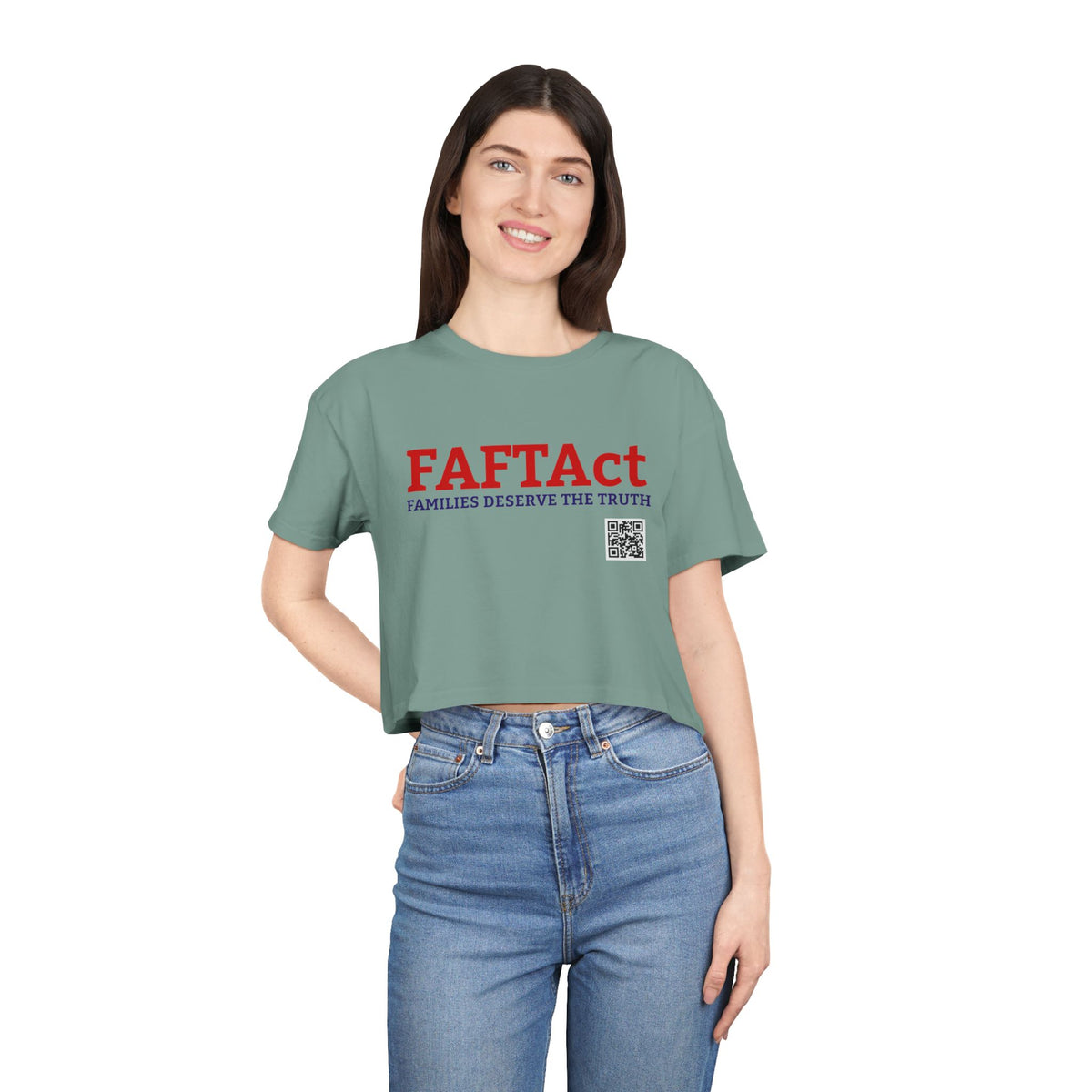 FAFTAct Women's Crop If Living Citizens — Graphic Tee