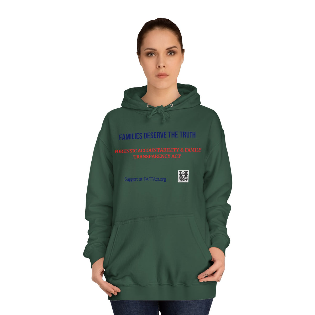 Families Deserve The Truth Hoodie (Red/Blue) Colors