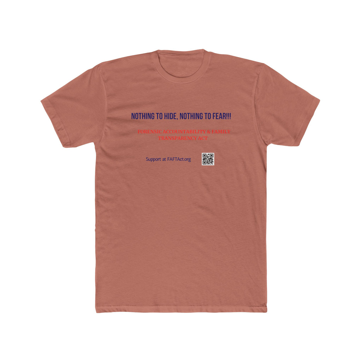 Unisex Nothing To Hide Tee — Advocacy Awareness Cotton T‑Shirt