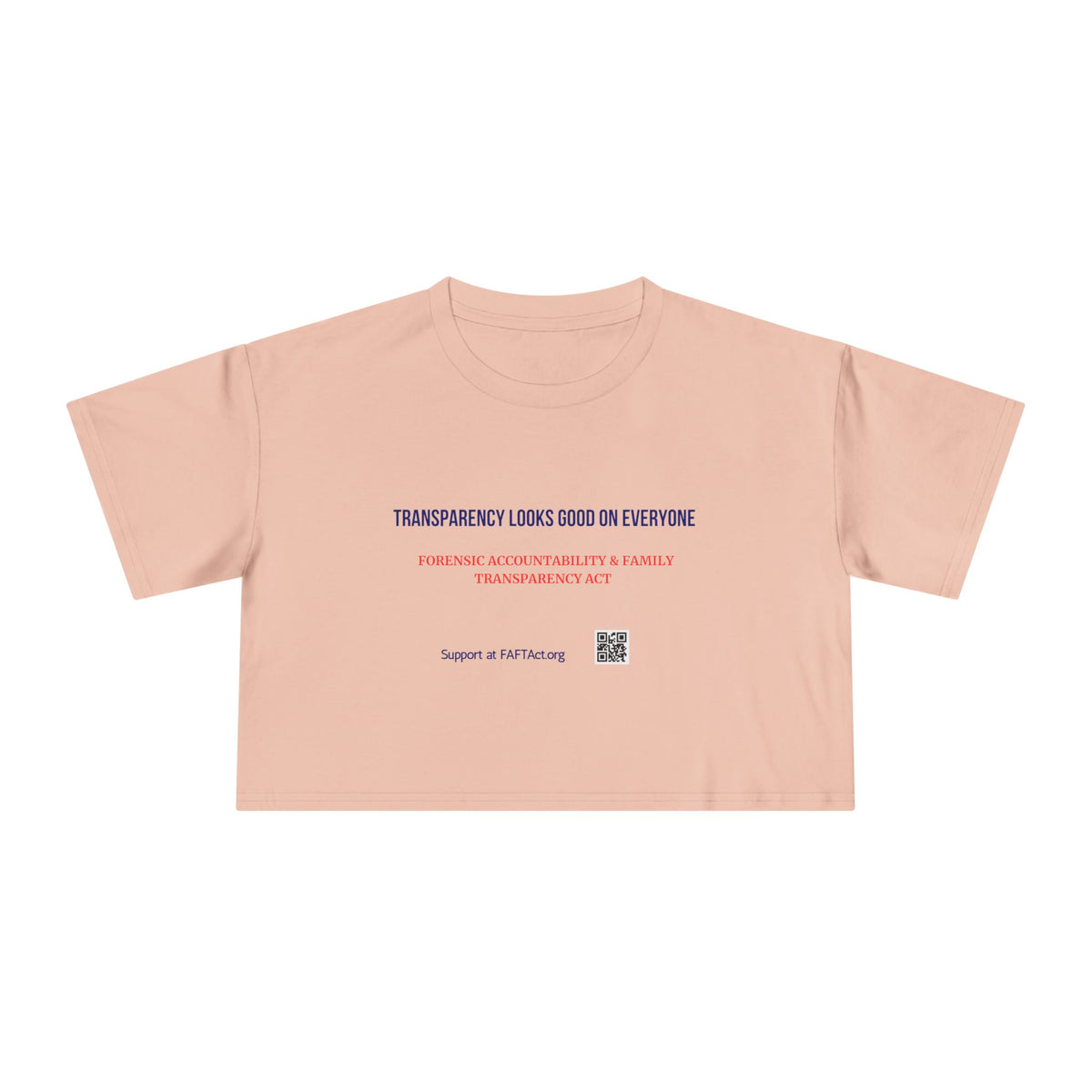 Women's Crop Transparency Looks Good — Graphic Tee