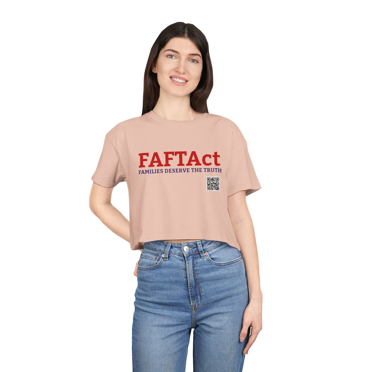FAFTAct Women's Crop If Living Citizens — Graphic Tee