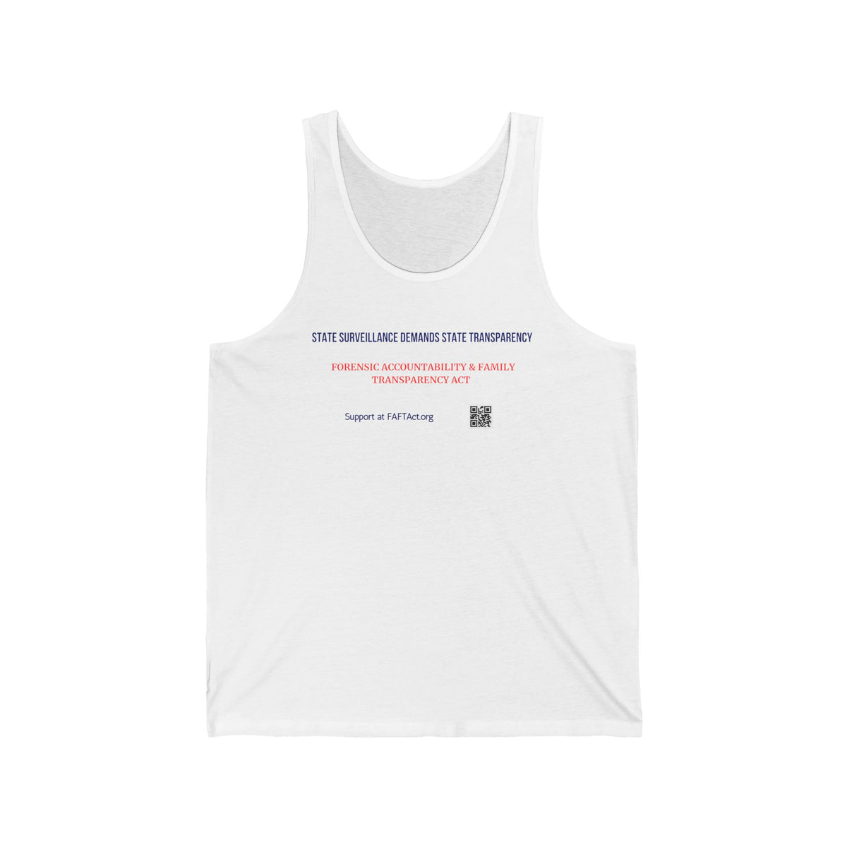Unisex Tank Top  — Subtle Typographic Statement Tee
