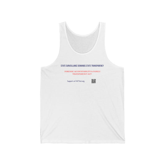 Unisex Tank Top  — Subtle Typographic Statement Tee