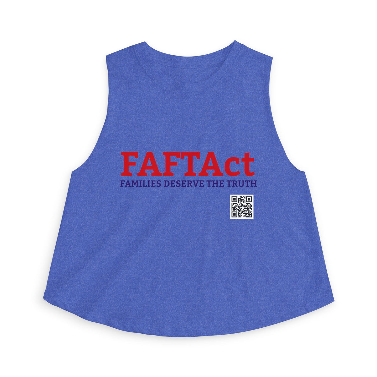 Women's Crop Top — "FAFTAct" Advocacy Tank