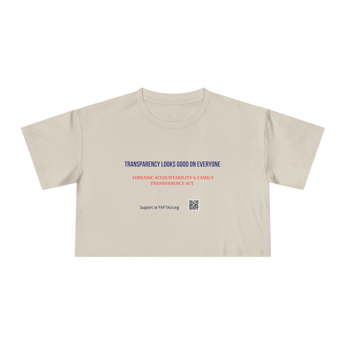 Women's Crop Transparency Looks Good — Graphic Tee