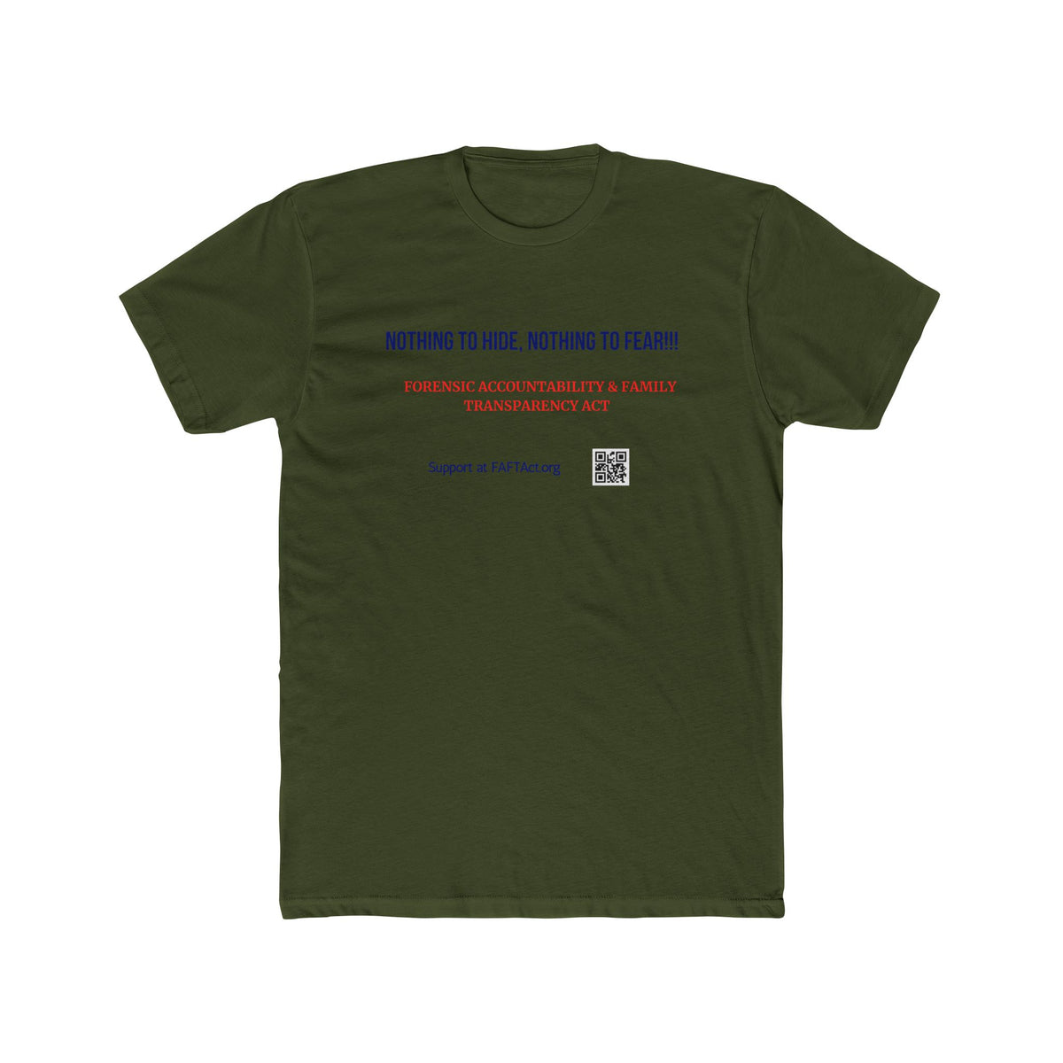 Unisex Nothing To Hide Tee — Advocacy Awareness Cotton T‑Shirt