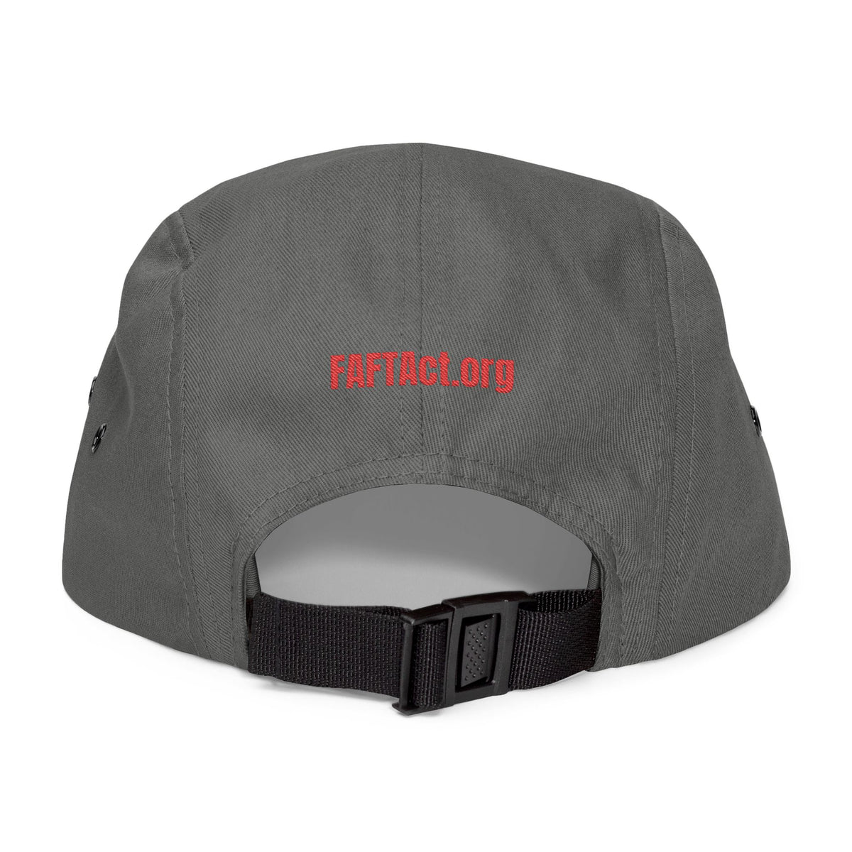 Embroidered FAFTAct Khaki 5-Panel Cap — 'Families Deserve the Truth'