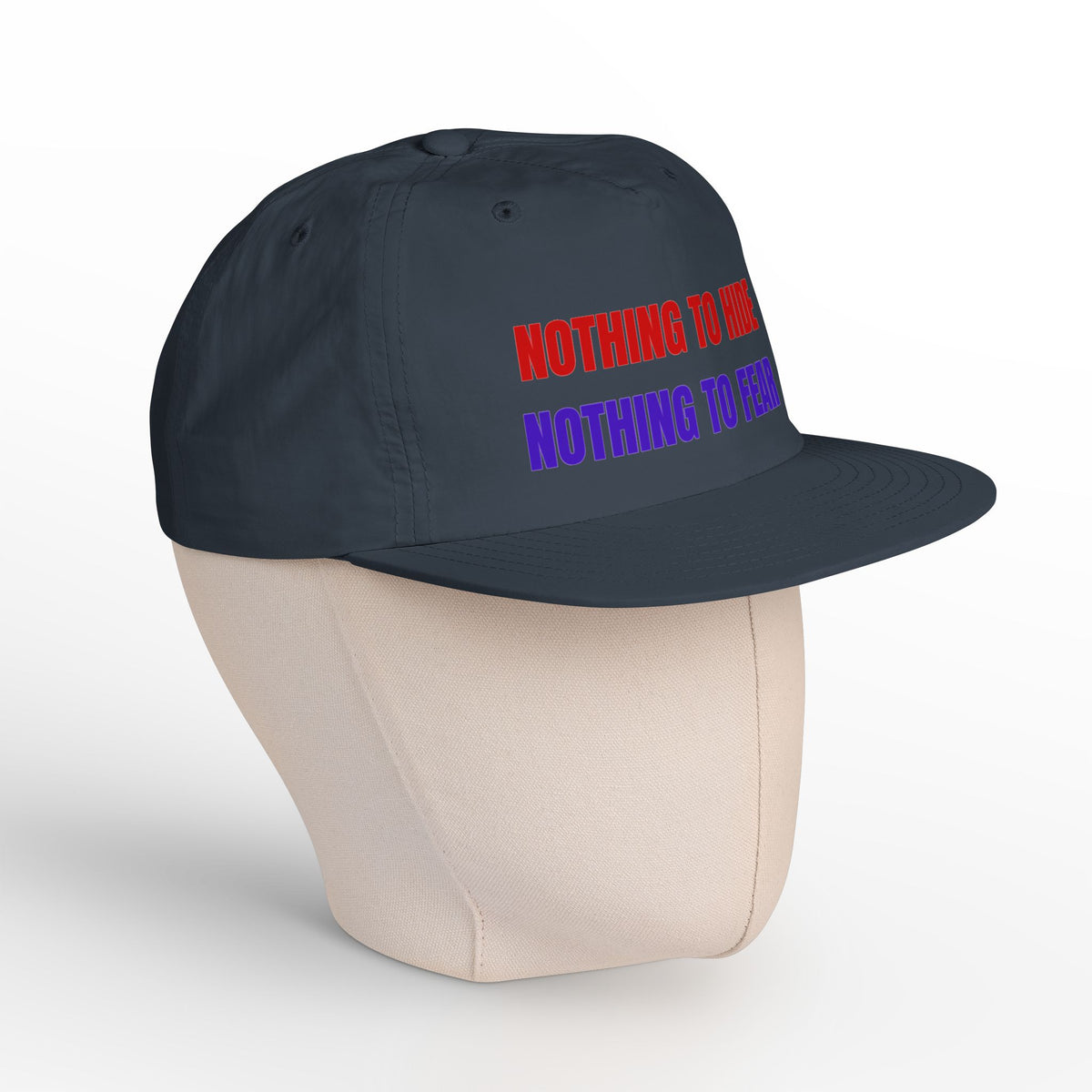 Surf Cap — "Nothing to Hide, Nothing to Fear" Embroidered Streetwear Hat