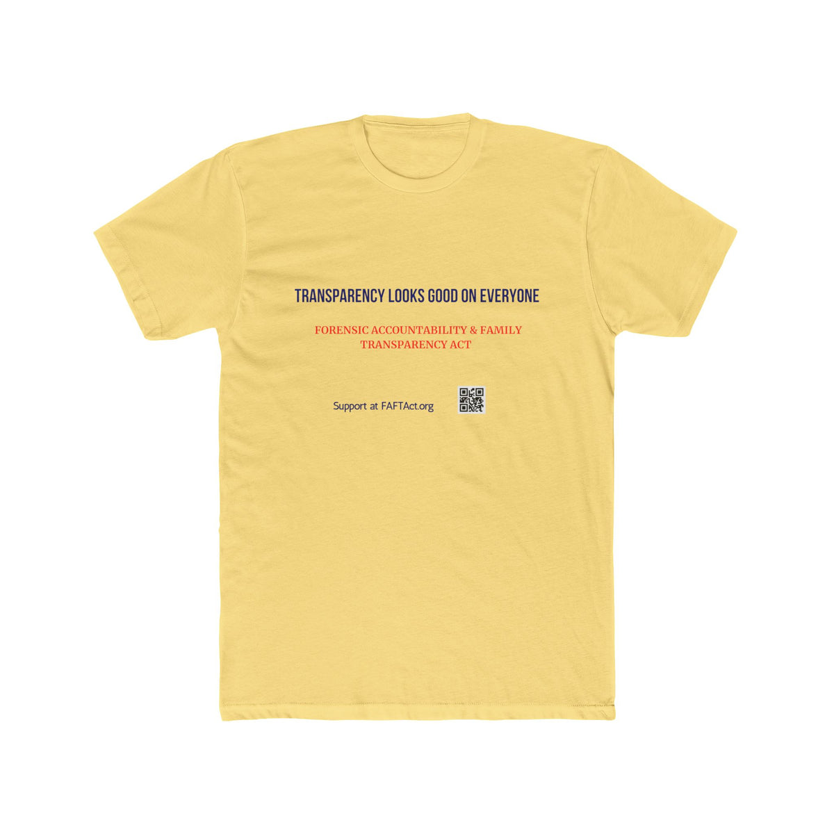 Unisex Transparncey Looks Good Tee — Advocacy Awareness Cotton T‑Shirt