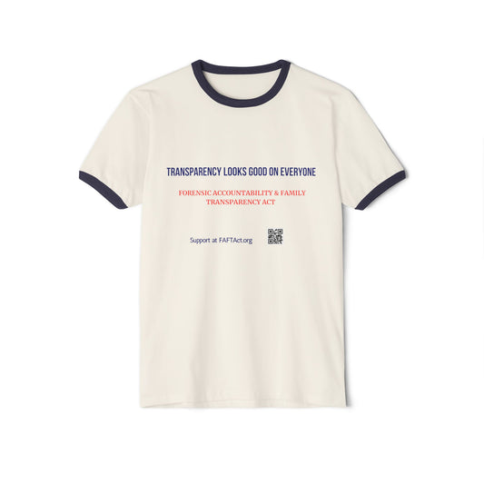 Men's Transparency Looks Good On Everyone Unisex Cotton Ringer T-Shirt