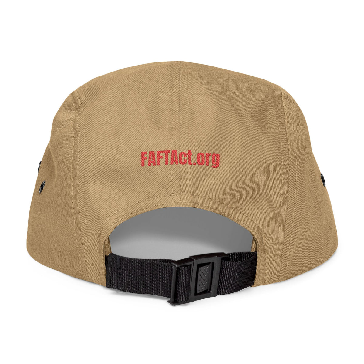 Embroidered FAFTAct Khaki 5-Panel Cap — 'Families Deserve the Truth'