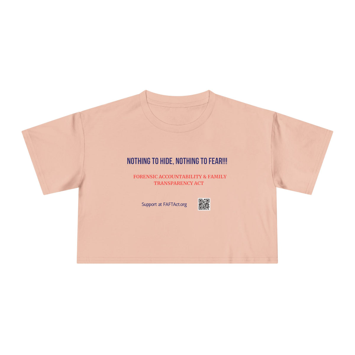 Women's Crop Nothing To Hide — Graphic Tee