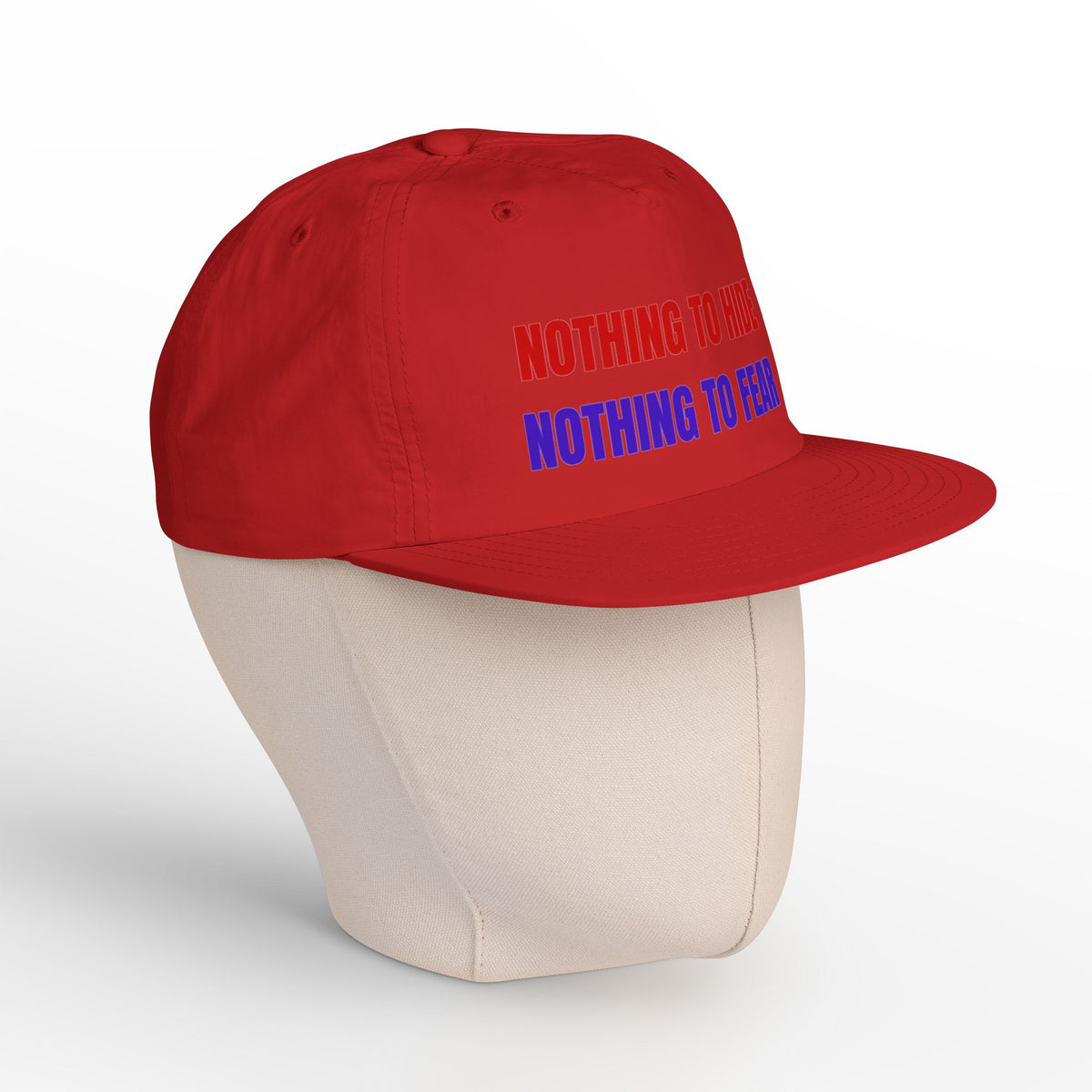 Surf Cap — "Nothing to Hide, Nothing to Fear" Embroidered Streetwear Hat