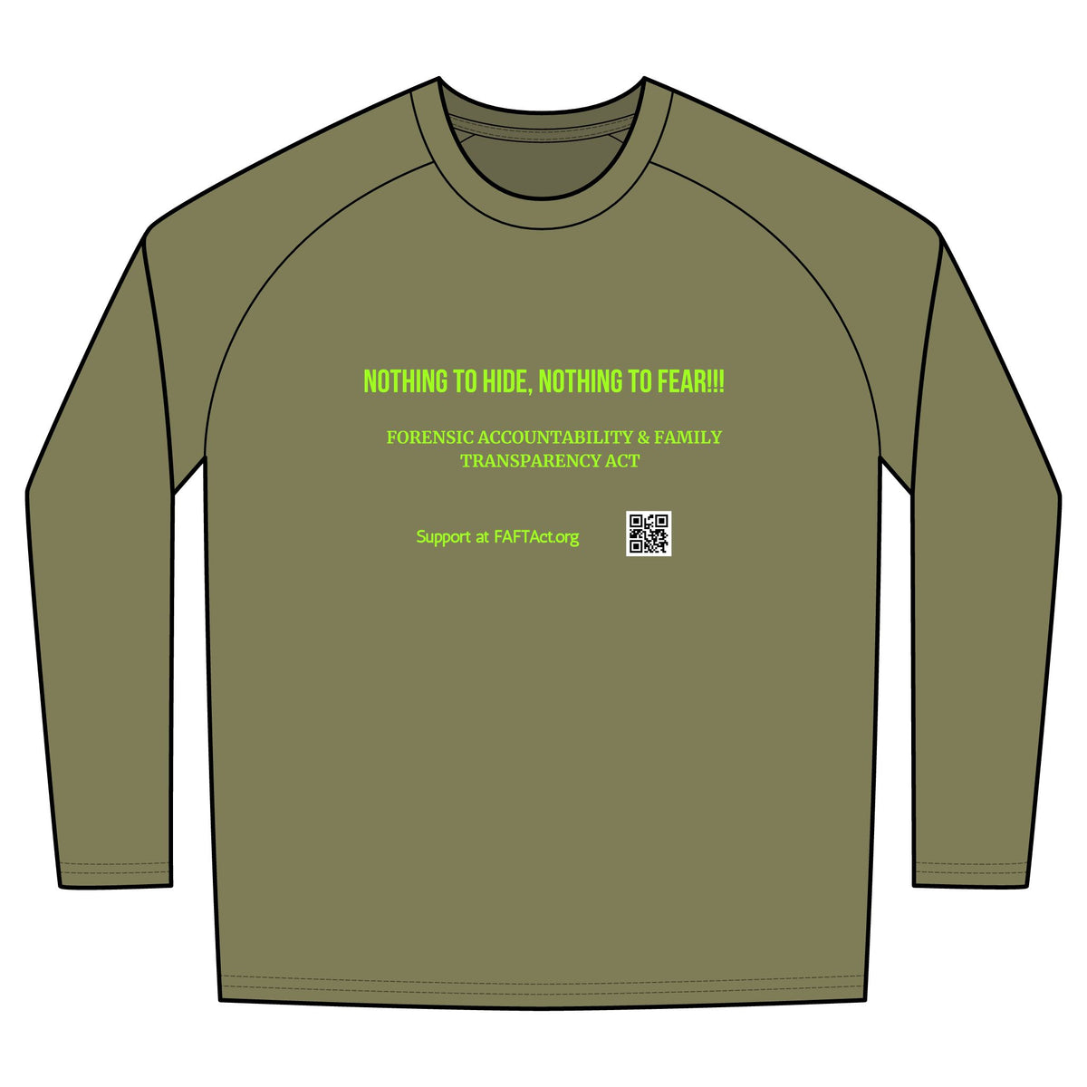 Long Sleeve Digi Camo Tee — Nothing to Hide Advocacy Shirt