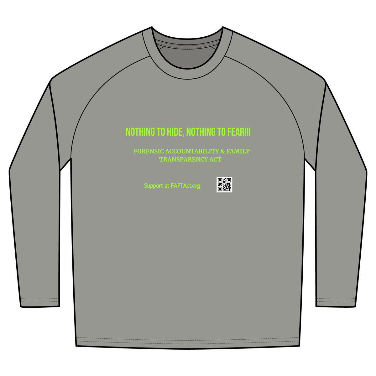 Long Sleeve Digi Camo Tee — Nothing to Hide Advocacy Shirt