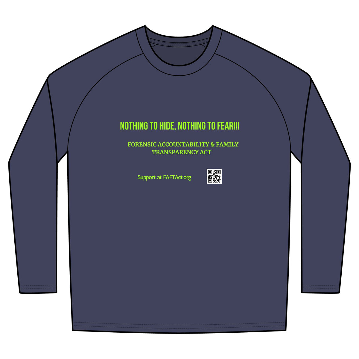 Long Sleeve Digi Camo Tee — Nothing to Hide Advocacy Shirt