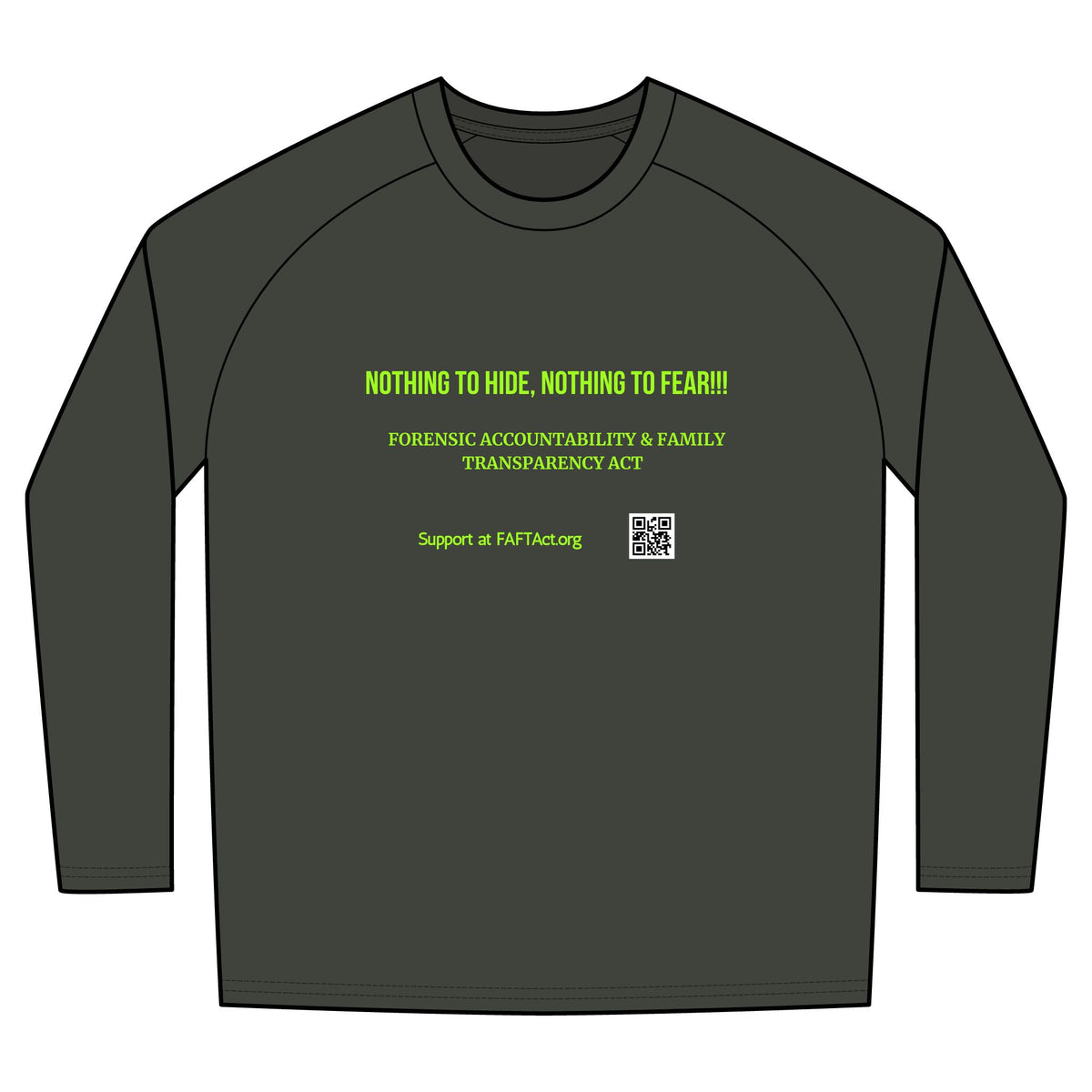 Long Sleeve Digi Camo Tee — Nothing to Hide Advocacy Shirt