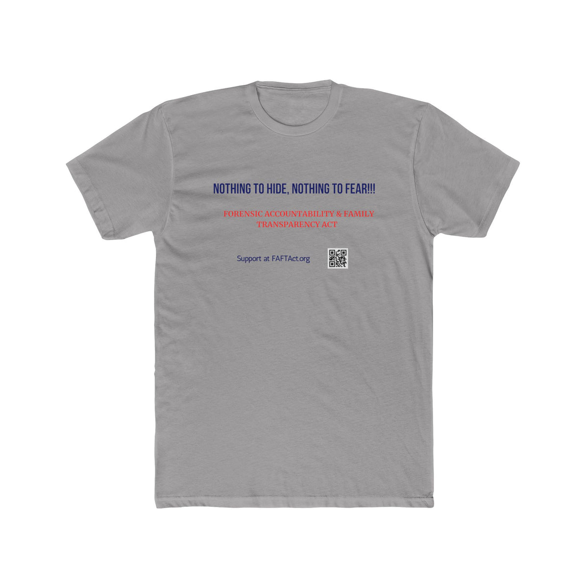 Unisex Nothing To Hide Tee — Advocacy Awareness Cotton T‑Shirt