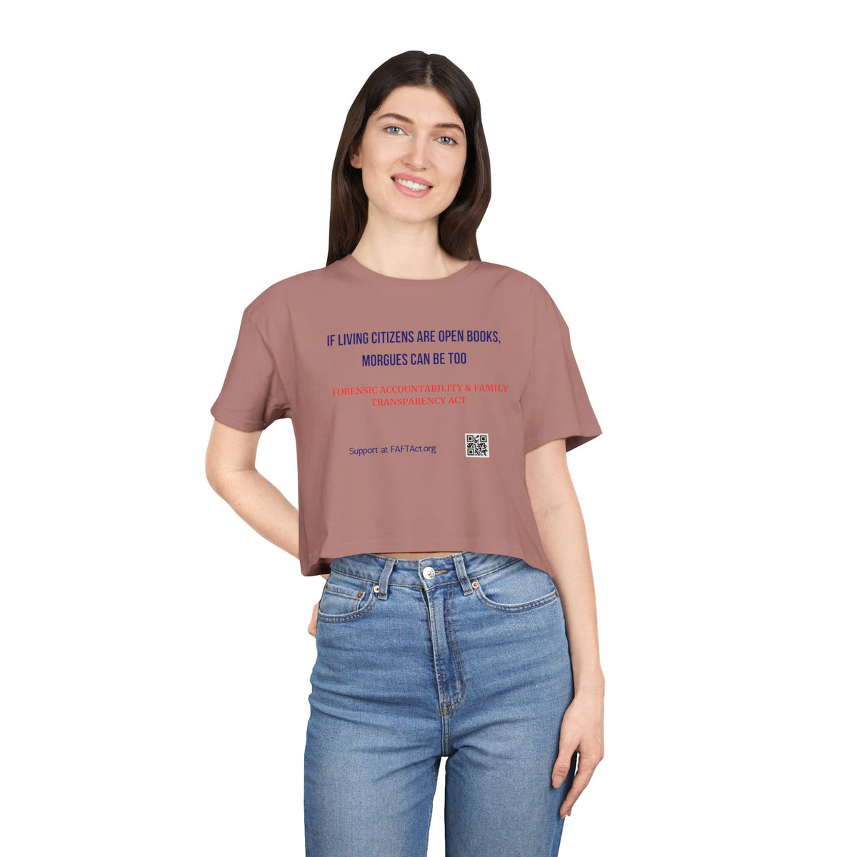 Women's Crop If Living Citizens — Graphic Tee