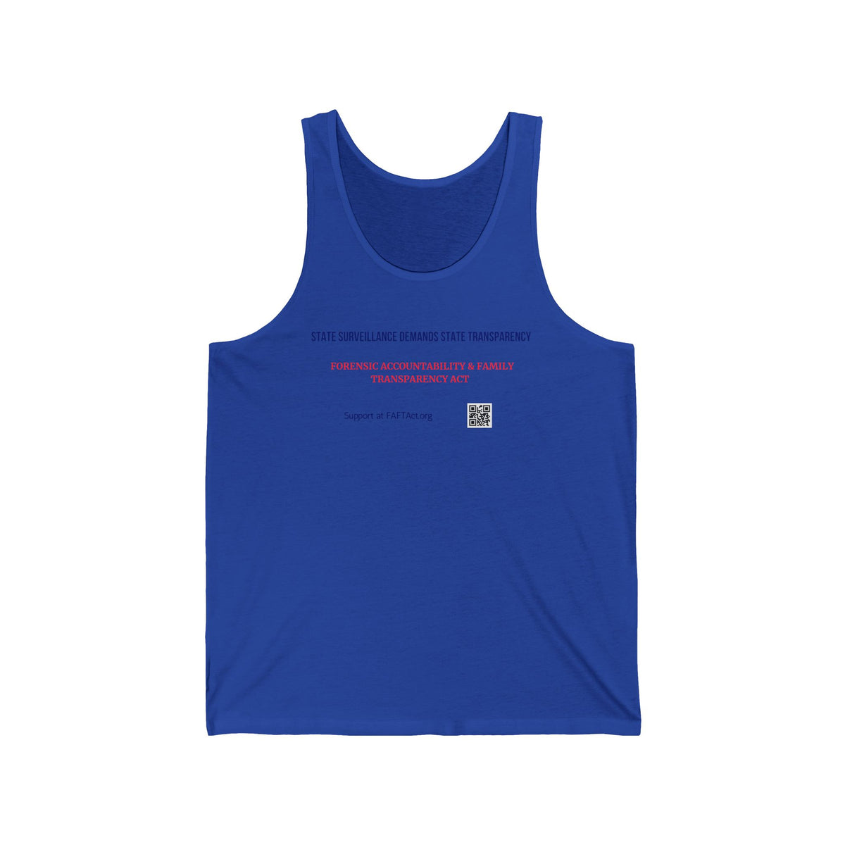 Unisex Tank Top  — Subtle Typographic Statement Tee
