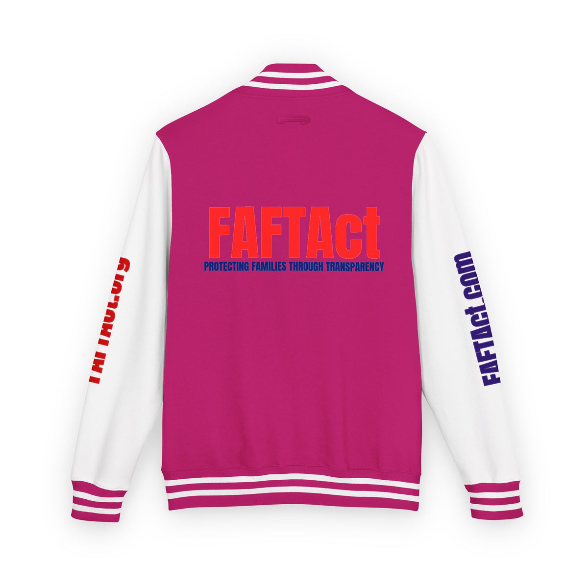 Letterman Varsity Jacket with “FAFTAct” Chest Logo