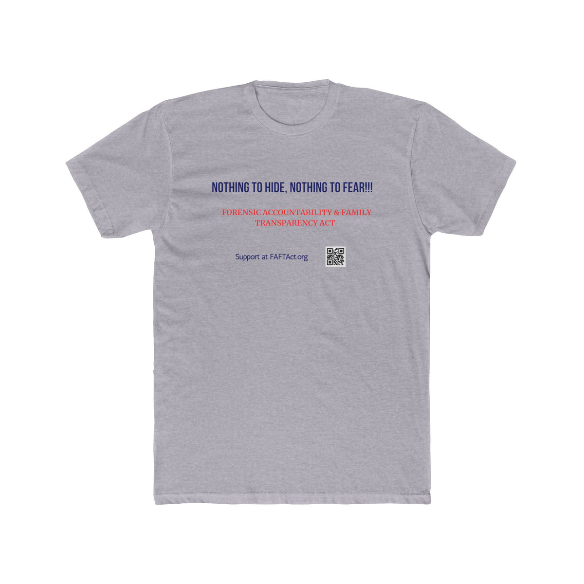 Unisex Nothing To Hide Tee — Advocacy Awareness Cotton T‑Shirt