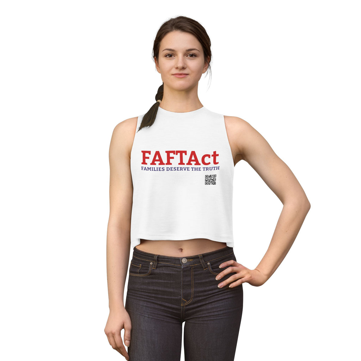 Women's Crop Top — "FAFTAct" Advocacy Tank
