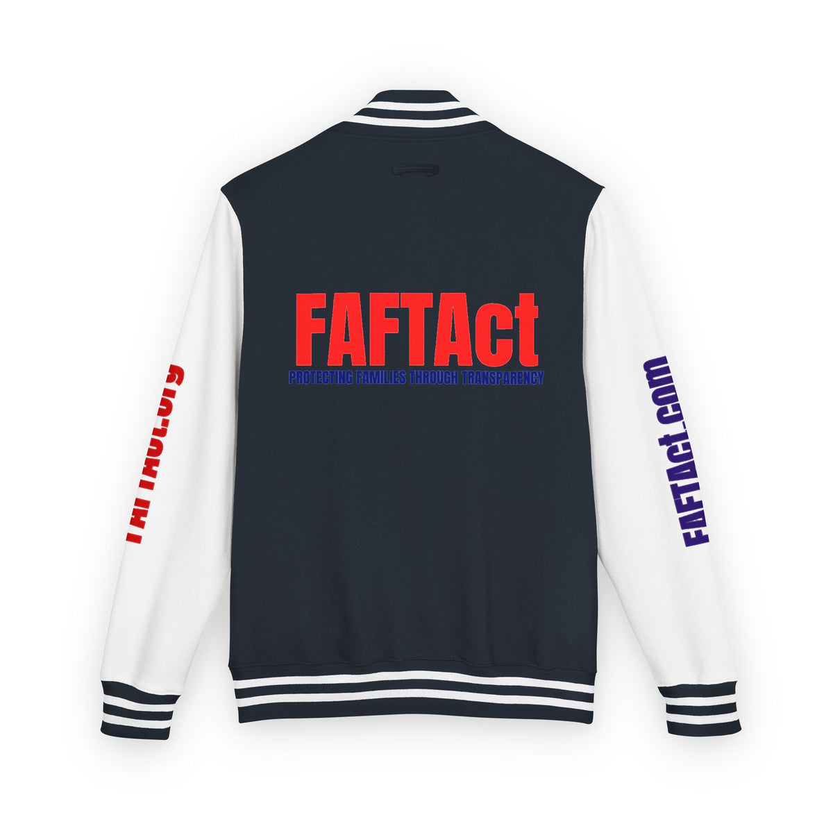 Letterman Varsity Jacket with “FAFTAct” Chest Logo