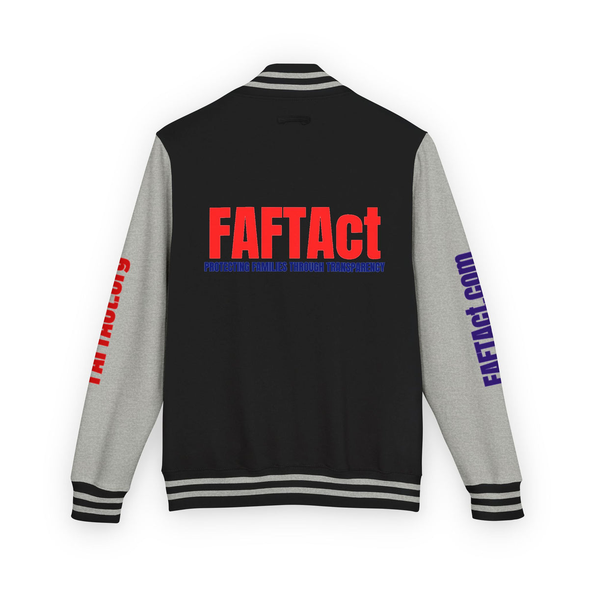 Letterman Varsity Jacket with “FAFTAct” Chest Logo